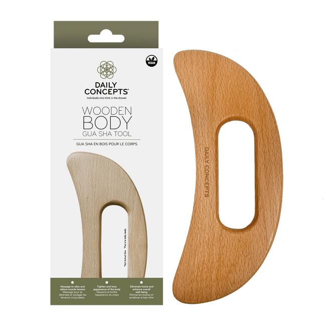 Wooden Body Gua Sha Tool by Daily Concepts Luxury Spa Goods