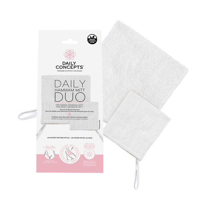Daily Hammam Mitt Duo by Daily Concepts luxury Spa goods