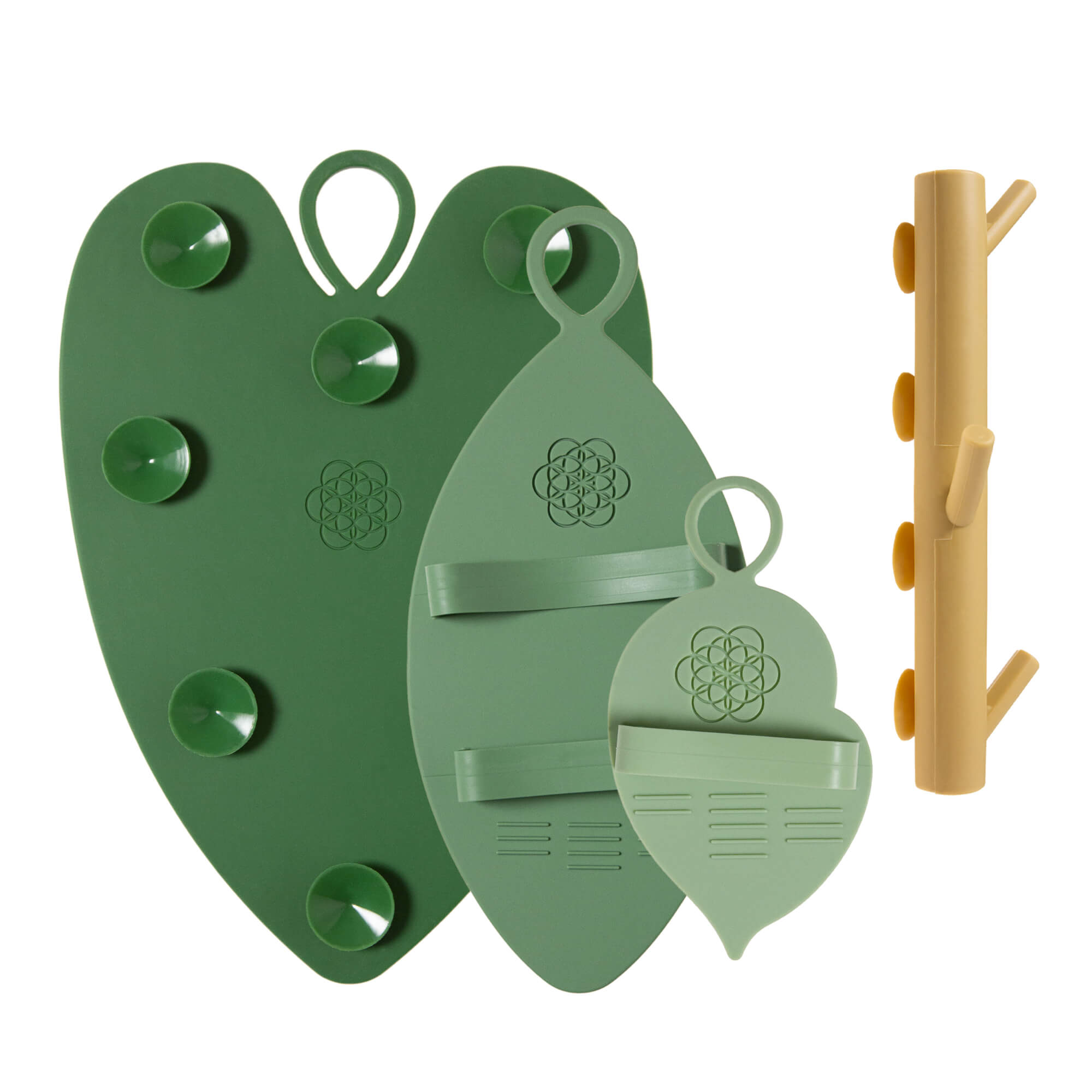Daily Leaves of Life Silicone Scrubber Set by Daily Concepts