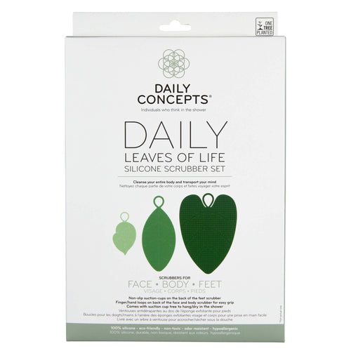 Daily Leaves of Life Silicone Scrubber Set
