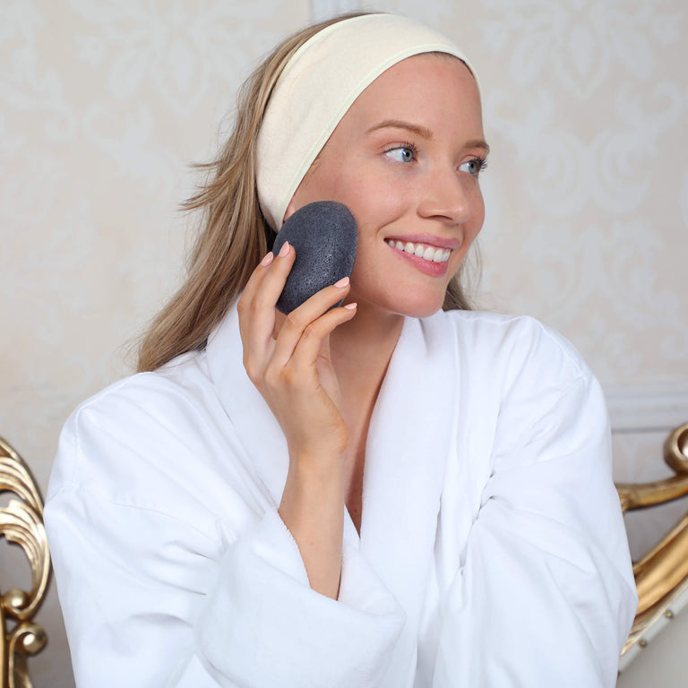 Daily Konjac Sponge Charcoal Daily Concepts Luxury Spa Goods