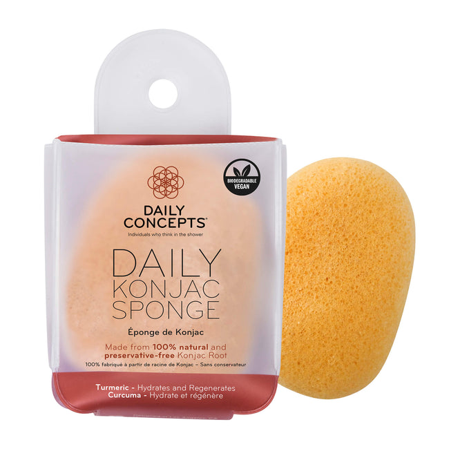 Daily Konjac Sponge - Turmeric by Daily Concepts - Luxury Spa Goods