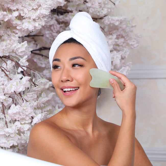 Jade Gua Sha Facial Tool Daily Concepts Luxury Spa Goods