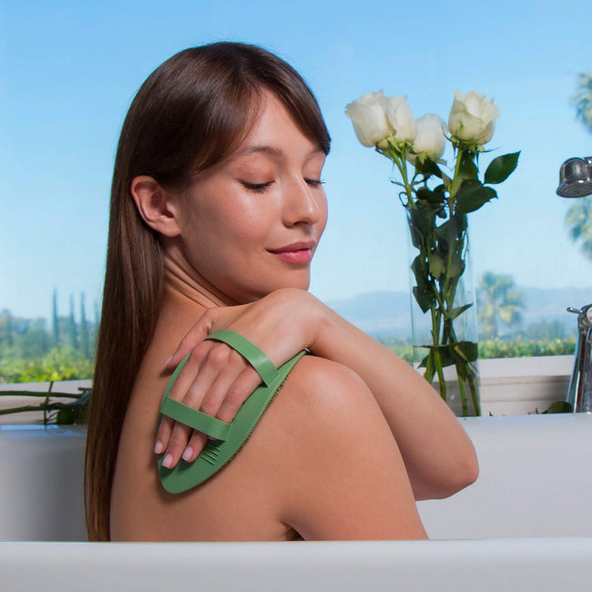 Daily Leaves of Life Body Silicone Scrubber by Daily Concepts  - Lifestyle image