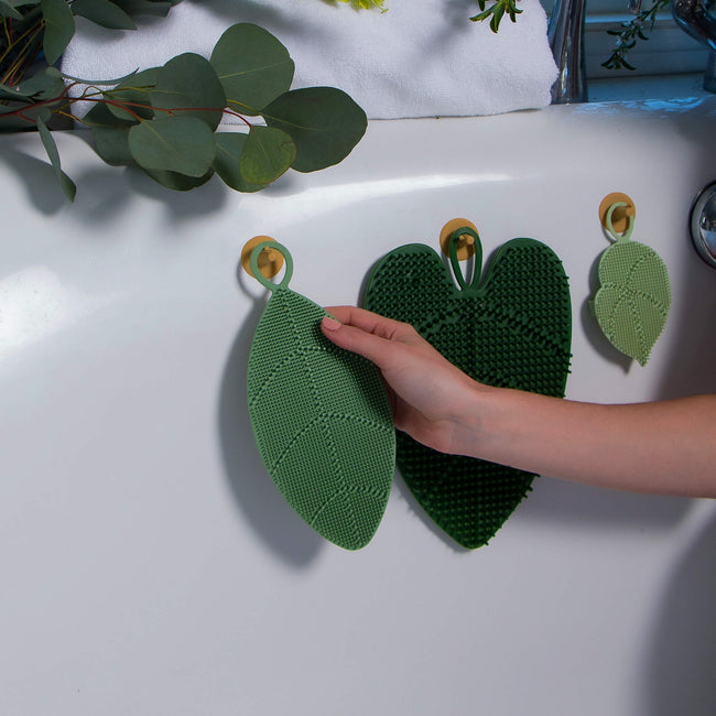 Daily Leaves of Life Body Silicone Scrubber by Daily Concepts  - Lifestyle image