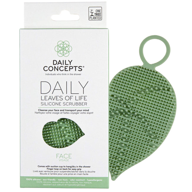 Daily Leaves of Life Facial Silicone Scrubber by Daily Concepts 